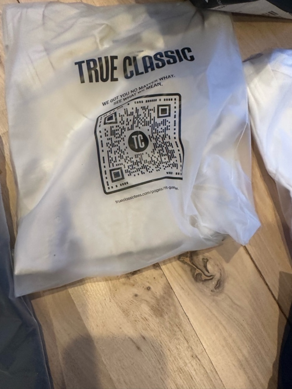 True Classic White V-neck casual tee